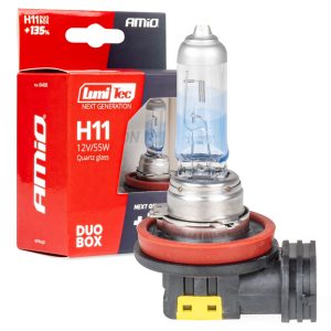 Halogenske žarnice H11 12V 55W LumiTec Next Generation +135% DUO AMiO-04408
