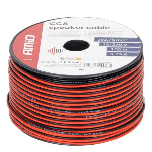 Dvodelni zvočni kabel, 2x0,75 mm2 AMiO-04457