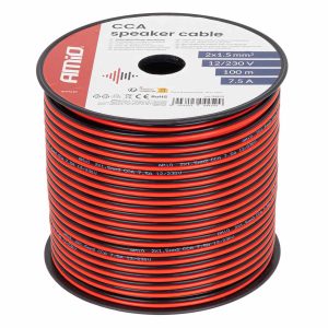 Dvodelni zvočni kabel, 2x1,5 mm2 AMiO-04459