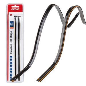 LED trakovi za avtomobile stranski oranžni2x30cm 12V AMiO-04574