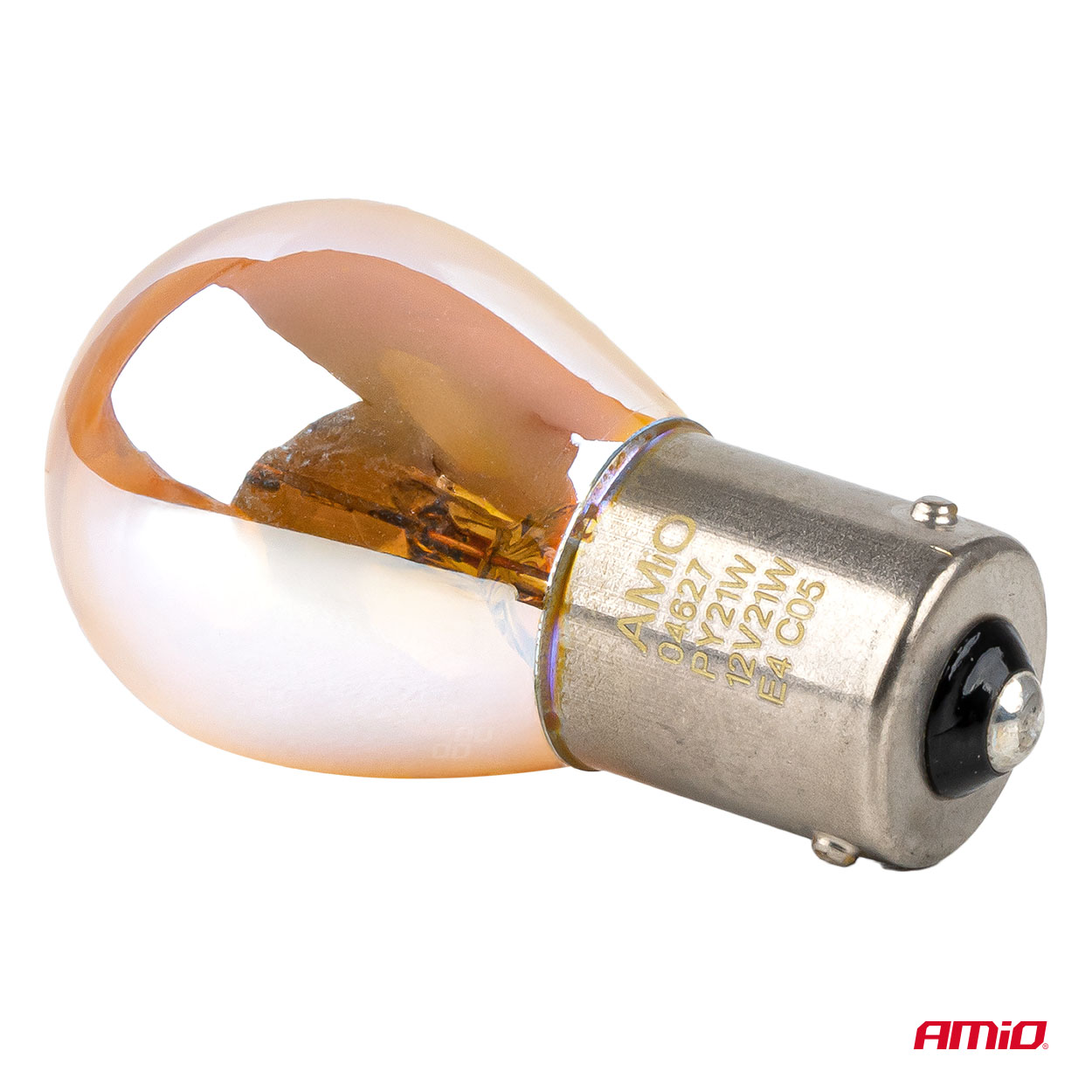 Halogenske žarnice PY21W 12V 21W BAU15S LumiTec, jantne kromirane, 2 kosa AMiO-04627 - slika 2