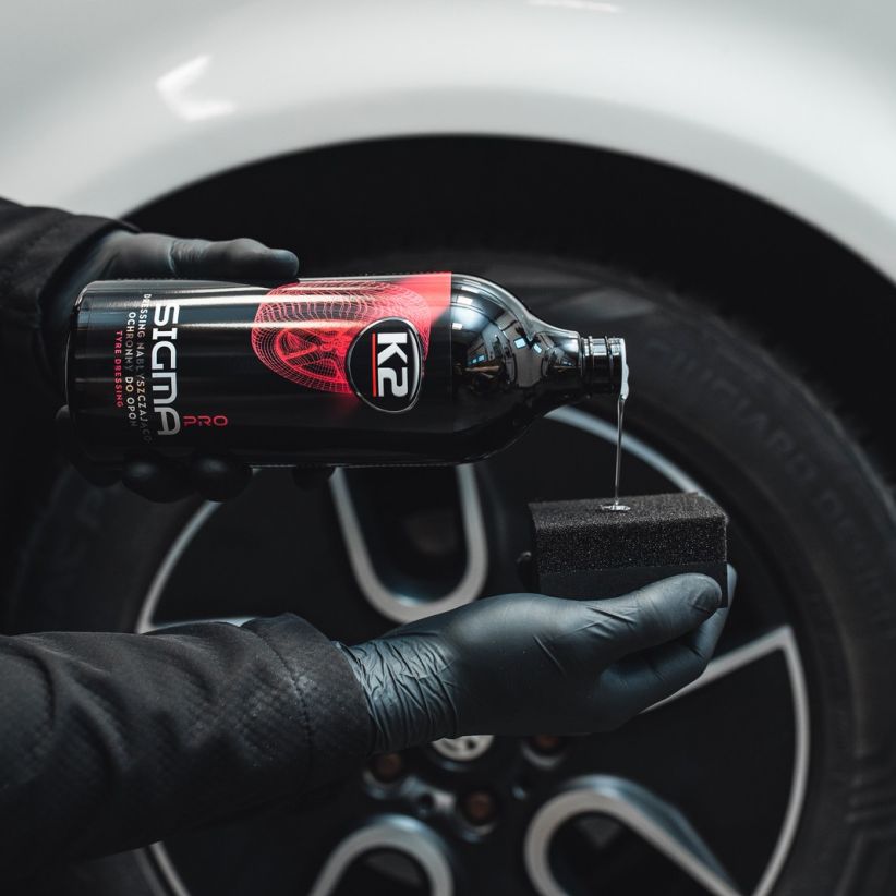 Sijajni in zaščitni premaz za pnevmatike K2 Sigma PRO / 1L - immagine 4