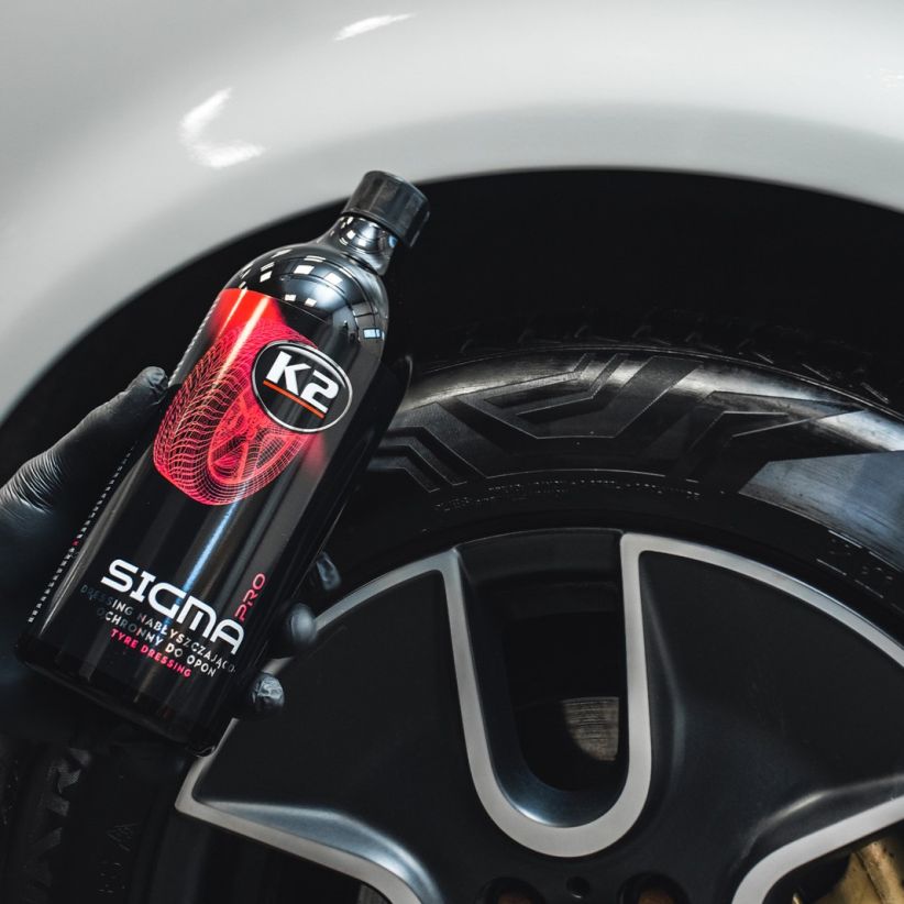 Sijajni in zaščitni premaz za pnevmatike K2 Sigma PRO / 1L - immagine 7