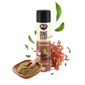 Osvežilec zraka z nevtralizatorjem K2 Shot Sandalwood / 600ML