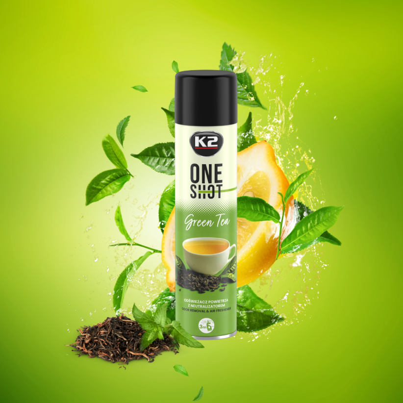 Osvežilec zraka z nevtralizatorjem K2 Shot Green Tea / 600ML - slika 3