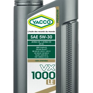Motorno olje Yacco 5W-30 VX1000 LE (C2, C3) / 1L