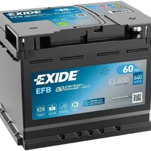 Akumulator Exide, 60 Ah, 242x175x190 mm (640 A)