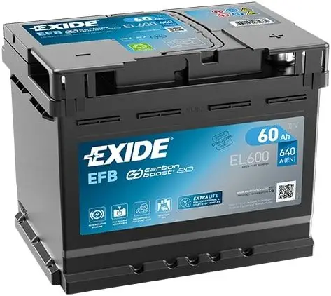 Akumulator Exide, 60 Ah, 242x175x190 mm (640 A)