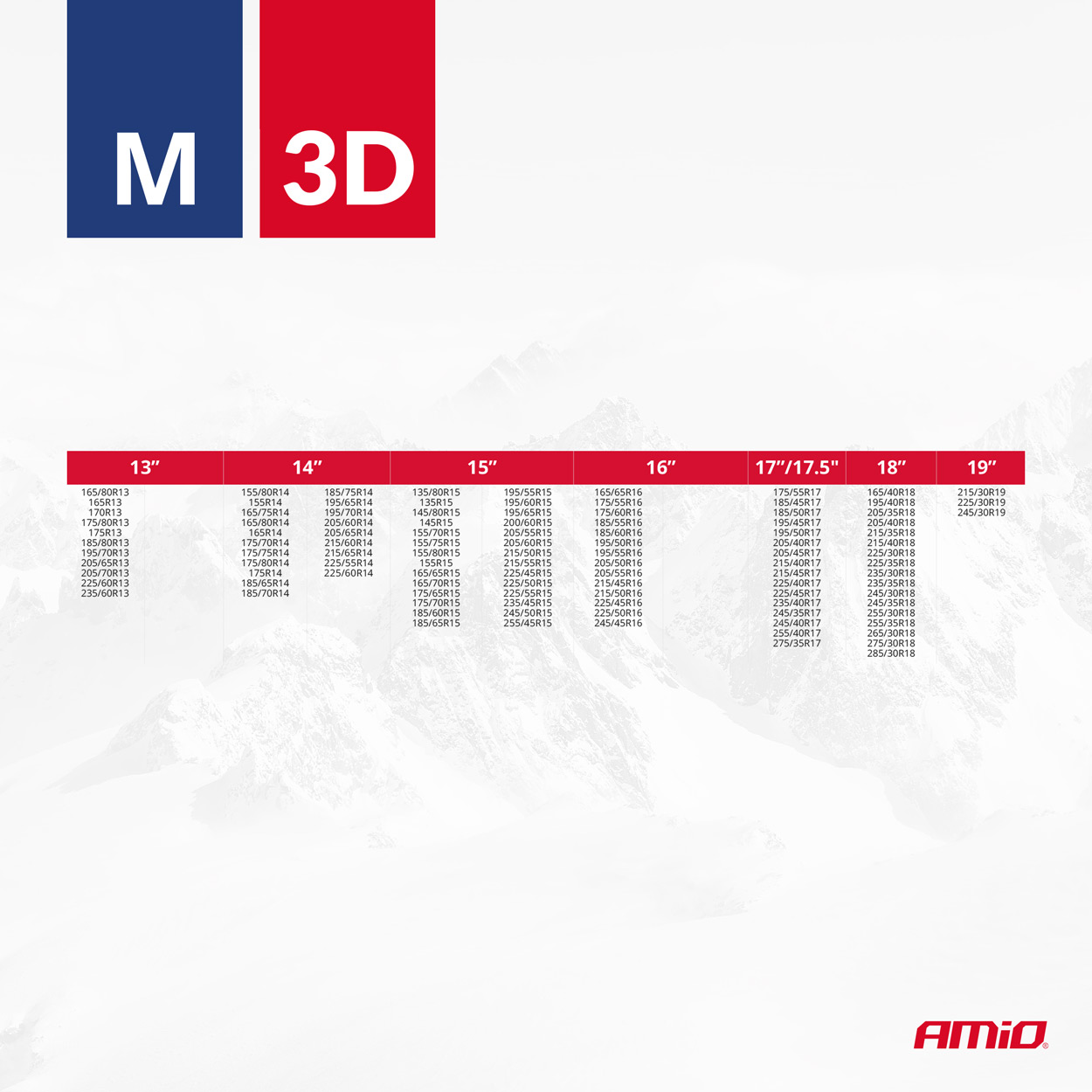 Tekstilne snežne verige 3D M EN16662-1 Önorm V5121 2 kom, AMIO-04508 - slika 2