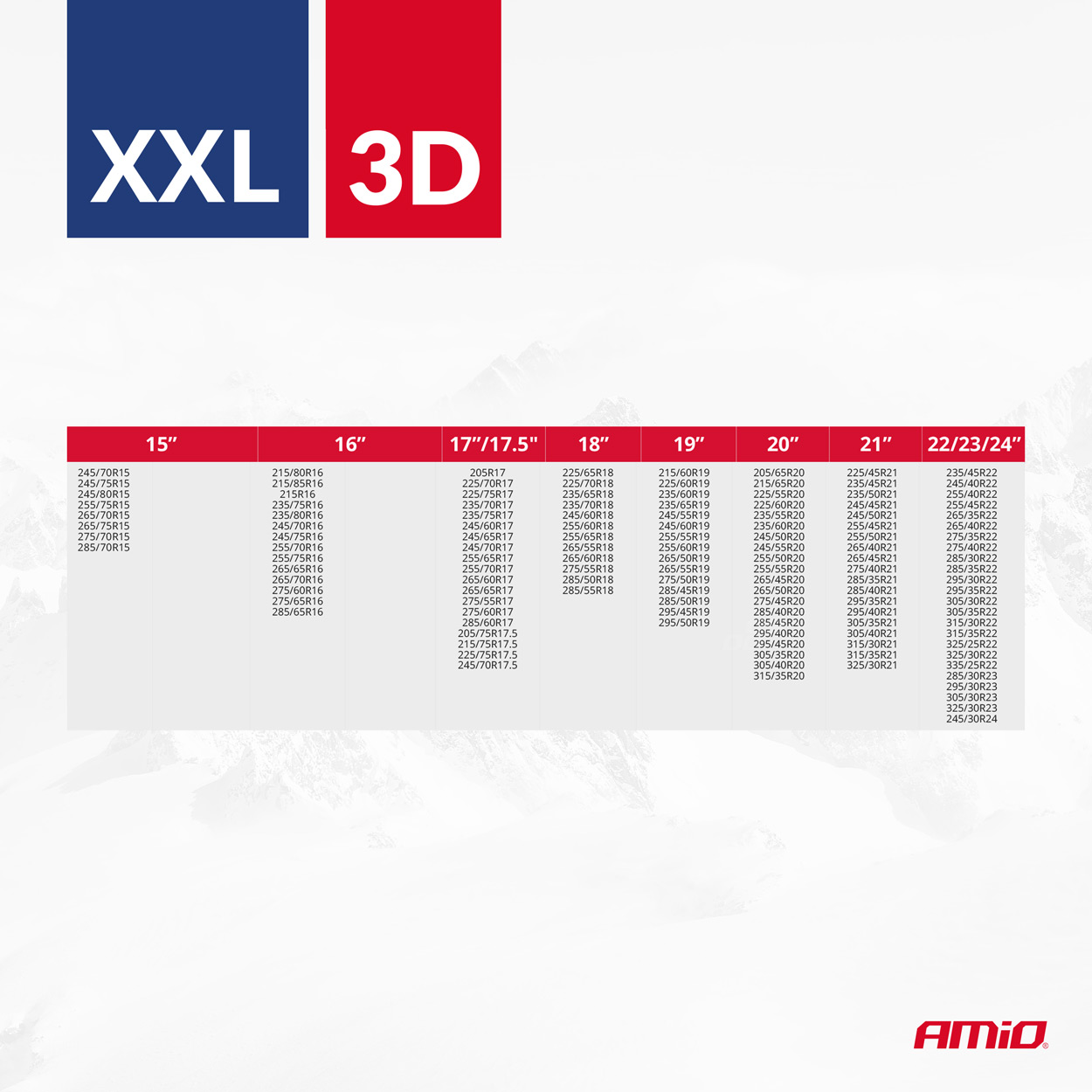 Tekstilne snežne verige 3D XXL EN16662-1 Önorm V5121 2 kom, AMIO-04511 - slika 2