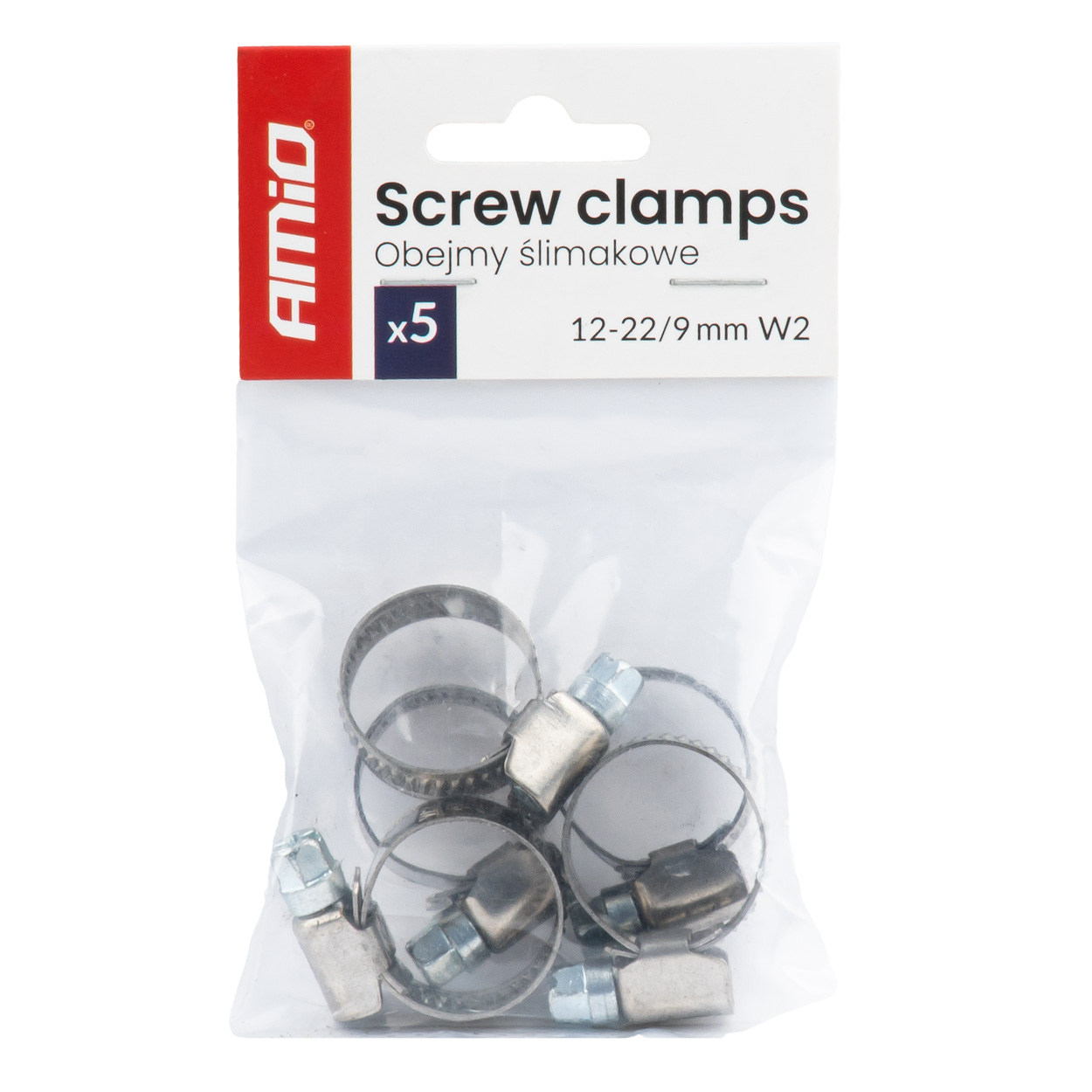 Vijačna spona 5 kosov 12–22 mm/9 mm W2 AMIO-04581 - slika 3