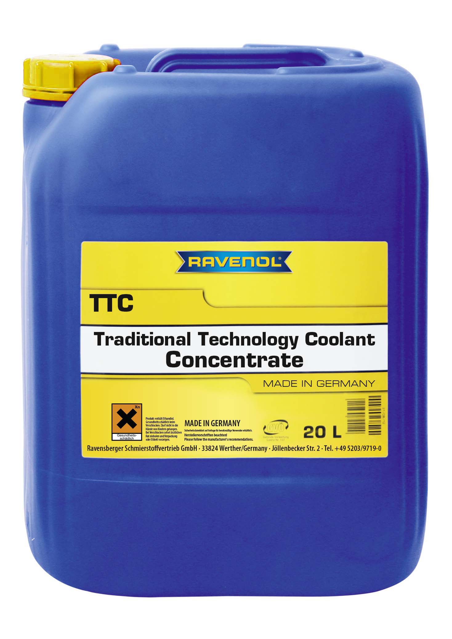 Antifriz/Hladilna tekočina Ravenol Protect C11 koncentrat rumeni / 20L