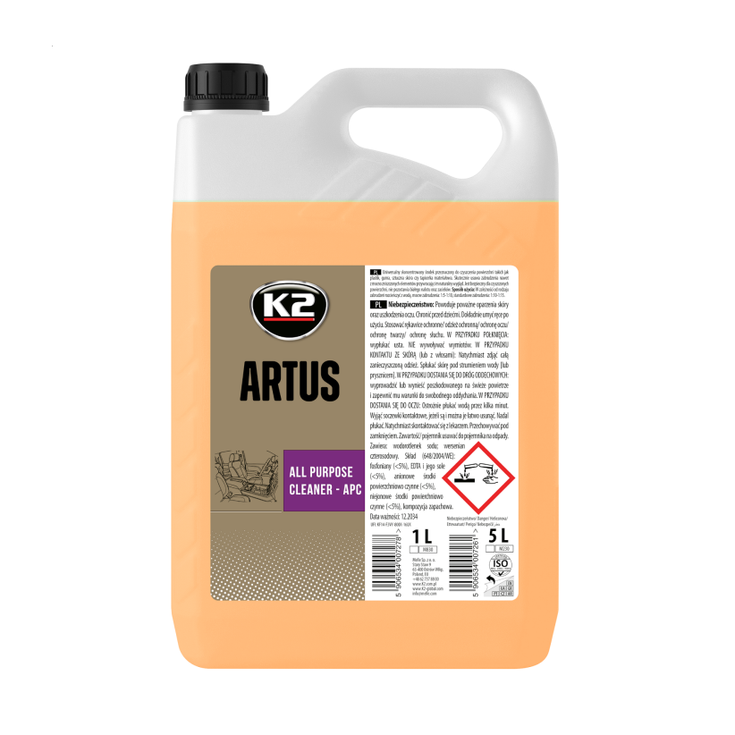 Čistilo za plastiko in oblazinjeno pohištvo K2 Artus / 5KG