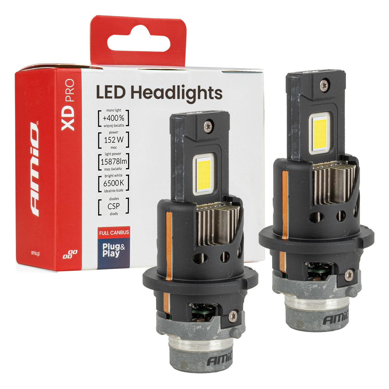 LED žarometi XD PRO D4S D4R Full Canbus AMIO-04682